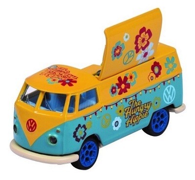 Majorette Originals VW Volkswagen Kombi T 1 T1 Food truck "Hungry Hippie" + Collector tin