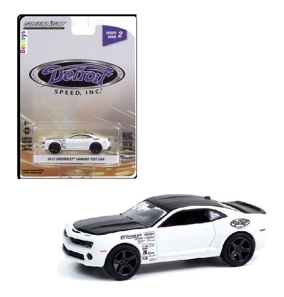 Greenlight Diecast Model Car Detroit Speed Chevy Chevrolet Camaro Test Car 2012 1/64 scale new in pack