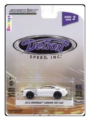 Greenlight Diecast Model Car Detroit Speed Chevy Chevrolet Camaro Test Car 2012 1/64 scale new in pack