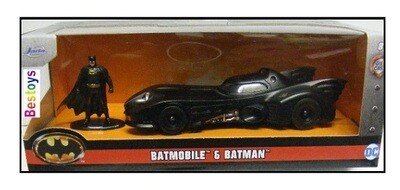 JADA Diecast Model Car Batman Batmobile + Figurine Movie Film TV 1/32 scale new in pack