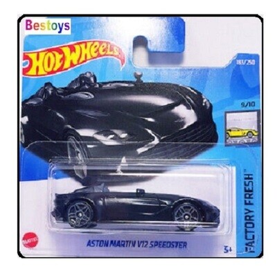 Hotwheels Hot Wheels Diecast Model Car 2022 183 / 250 Aston Martin V 12 V12 Speedster Exotics 1/64 scale new in pack