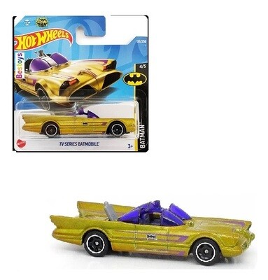 Hotwheels Hot Wheels Diecast Model Car 2022 131 / 250 Batmobile Batman Classic TV Series 1/64 scale