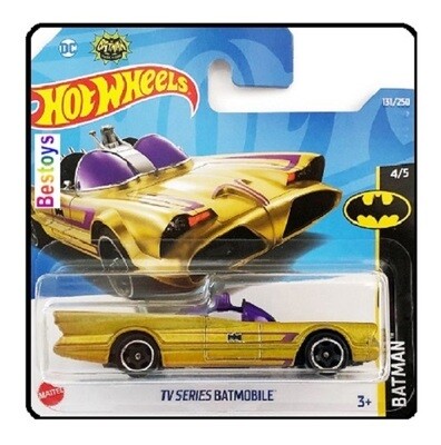 Hotwheels Hot Wheels Diecast Model Car 2022 131/250 Batmobile Batman Classic TV Series 1/64 scale