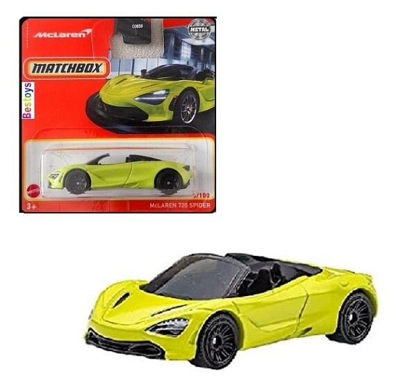 Matchbox Diecast Model Car 2023 3/100 McLaren 720 Spider 1/64 scale