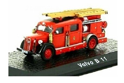 Atlas Fire Engine Truck Collection Volvo B 11 B11 Ladder Truck 1/72 OO railway scale