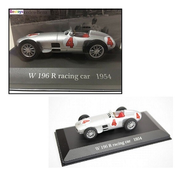 Diecast Model Car Collection Mercedes Benz W 196 W196 Racing Car 1954 No 4 1/43 scale new in pack
