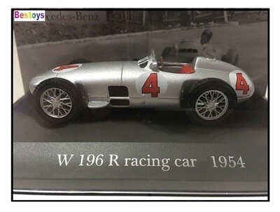 Diecast Model Car Collection Mercedes Benz W 196 W196 Racing Car 1954 No 4 1/43 scale new in pack