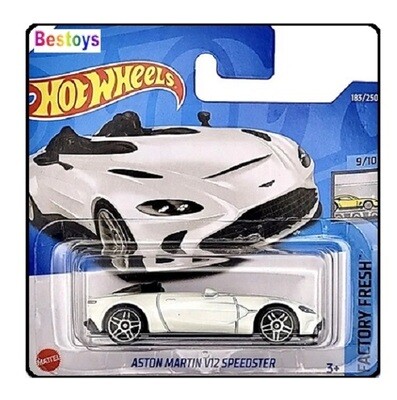 Hotwheels Hot Wheels Diecast Model Car 2022 183 / 250 Aston Martin V 12 V12 Speedster Exotics 1/64 scale new in pack