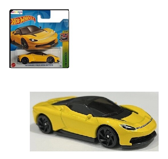 Hotwheels Hot Wheels Diecast Model Car 2022 171 / 250 Automobili Pininfarina Battista Exotics 1/64 scale new in pack