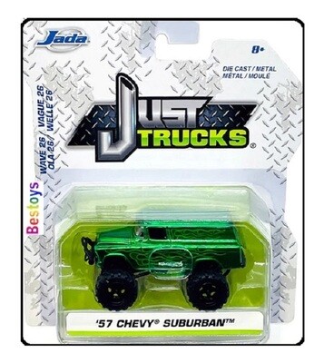 JADA Diecast Model Car Trucks Series Chevy Chevrolet Suburban 1957 1/64 scale new in pack