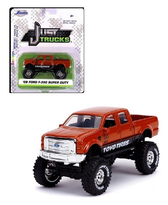 JADA Diecast Model Car Trucks Series Ford F 350 F350 Super Duty Pickup 2008 &quot;Toyo Tires&quot; 1/64 scale new in pack