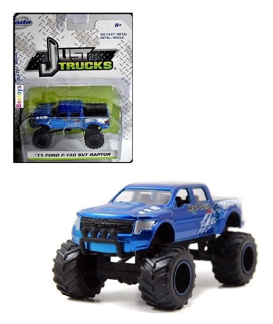 JADA Diecast Model Car Trucks Series Ford F 150 F150 SVT Raptor Pickup 2011 1/64 scale new in pack