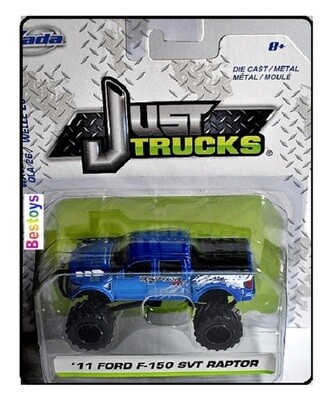 JADA Diecast Model Car Trucks Series Ford F 150 F150 SVT Raptor Pickup 2011 1/64 scale new in pack