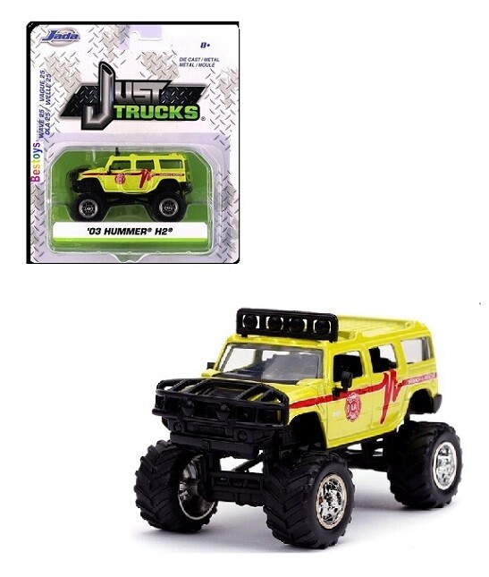 JADA Diecast Model Car Trucks Series Hummer H 2 H2 2003 &quot;Search &amp; Rescue&quot; 1/64 scale new in pack