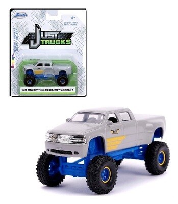 JADA Diecast Model Car Trucks Series Chevy Chevrolet Silverado Dooley Pickup 1999 1/64 scale new in pack