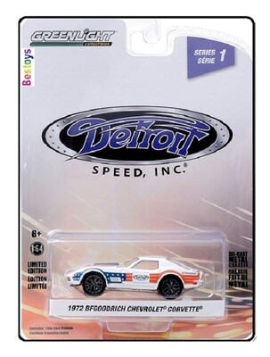 Greenlight Diecast Model Car Detroit Speed Chevy Chevrolet Corvette 1972 "BFGoodrich" 1/64 scale new in pack
