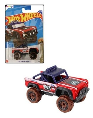 Hotwheels Hot Wheels Diecast Model Car 2022 74 / 250 Ford Bronco Custom No 68 Baja Blazers new in pack