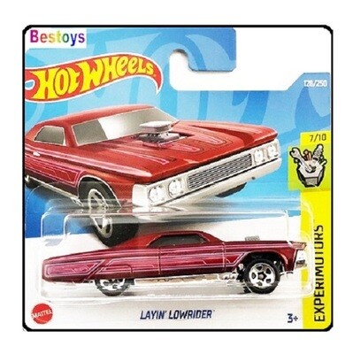 Hotwheels Hot Wheels Diecast Model Car 2022 128 / 250 Layin Lowrider Experimotors 1/64 scale new in pack