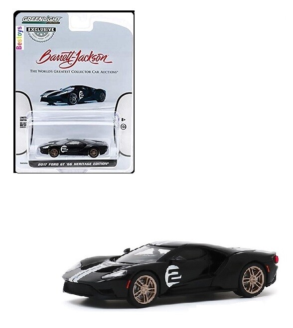 Greenlight Diecast Model Car Exclusive Ford GT 1966 Heritage Edition 2017 No 2 1/64 scale new in pack