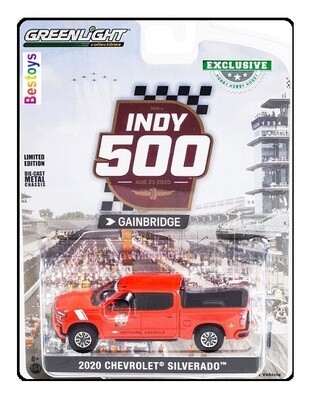 Greenlight Diecast Model Car Exclusive Chevy Chevrolet Silverado 2020 Indy 500 Official Vehicle 1/64 scale new in pack
