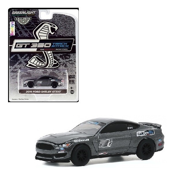 Greenlight Diecast Model Car Exclusive Ford Mustang Shelby GT 350 GT350 2016 No 21 &quot;Track Attack&quot; 1/64 scale new in pack