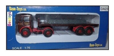 Base Toys B-T DA23 Leyland Beaver Artic Flatbed Truck &amp; Trailer + steel load