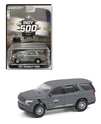 Greenlight Diecast Model Car Anniversary Series Chevy Chevrolet Tahoe 2021 Indy 500 Official Car 105th Anniversary 1/64 scale new in pack