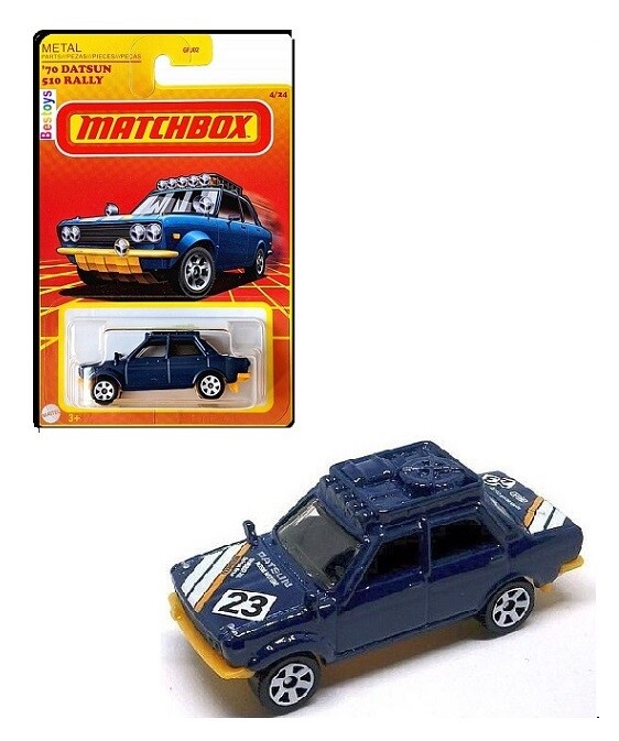 Matchbox Diecast Model Car Retro Series Datsun 510 Rally 1970 1/64 scale new in pack