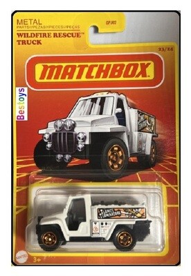 Matchbox Diecast Model Car Retro Series Wildfire Rescue Truck new in pack
