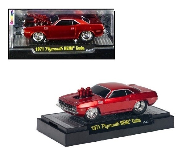 Castline M2 Diecast Model Car Ground Pounders Plymouth Hemi Cuda 1971 1/64 scale new in pack