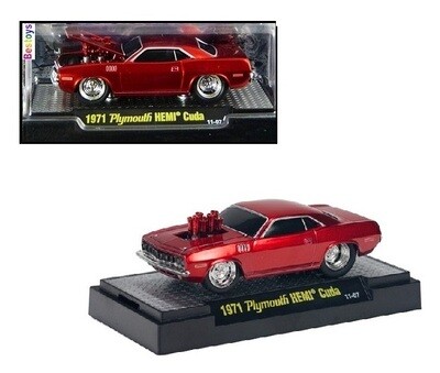 Castline M2 Diecast Model Car Ground Pounders Plymouth Hemi Cuda 1971 1/64 scale new in pack