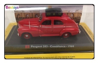 World Taxi Diecast Model Car Collection Peugeot 203 Casablanca 1960 1/43 scale new in pack