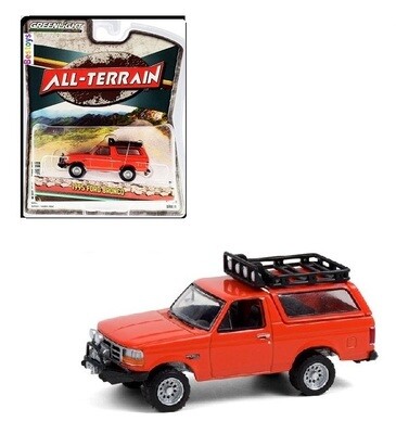 Greenlight Diecast Model Car All Terrain Ford Bronco 1995 Offroad 1/64 scale new in pack