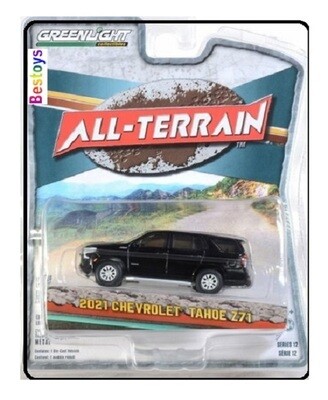 Greenlight Diecast Model Car All Terrain Chevy Chevrolet Tahoe Z 71 Z71 2021 Offroad 1/64 scale new in pack
