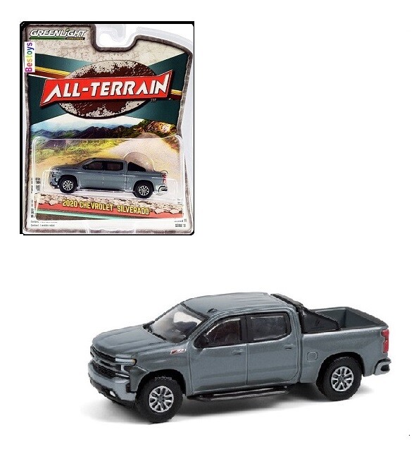 Greenlight Diecast Model Car All Terrain Chevy Chevrolet Silverado Pickup 2020 Offroad 1/64 scale new in pack