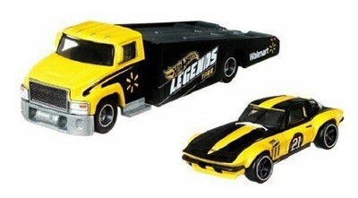 Hot Wheels Hotwheelsl Car Culture Team Transport Chevy Corvette Stingray + Carry On Truck Walmart Exclusive