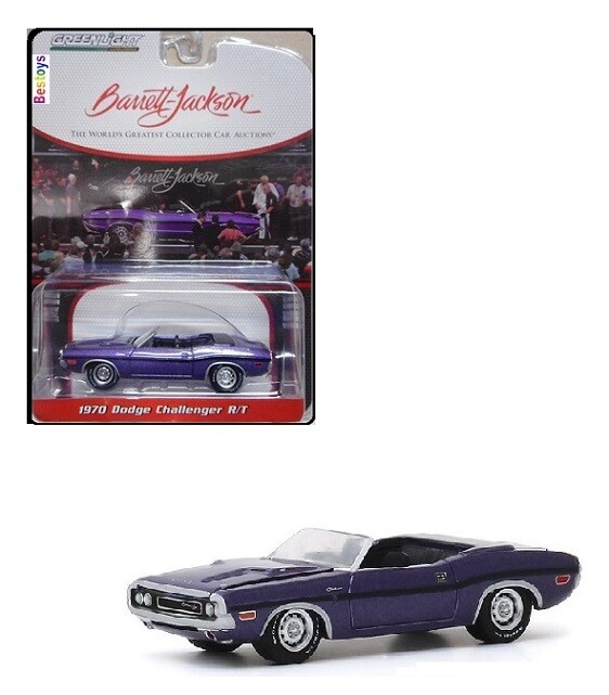 Greenlight Diecast Model Car Barrett Jackson Auction Dodge Challenger RT 1970 1/64 scale
