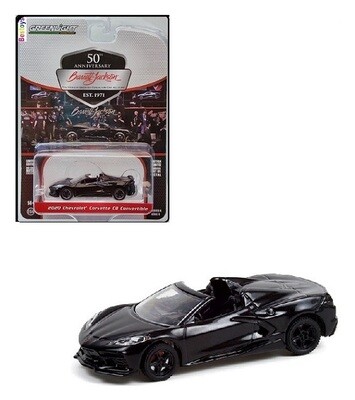 Greenlight Diecast Model Car Barrett Jackson Auction Chevy Chevrolet Corvette C 8 C8 Conv 2020 1/64 scale new in pack