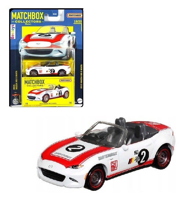 Matchbox Diecast Model Car 2022 Collectors Mazda MX 5 MX5 Miata 2015 No 2 1/64 scale new in pack