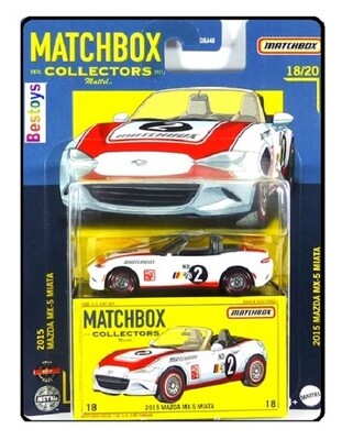 Matchbox Diecast Model Car 2022 Collectors Mazda MX 5 MX5 Miata 2015 No 2 1/64 scale new in pack