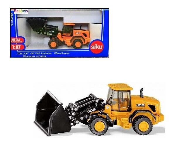 Siku Diecast Model 1789 JCB 457 WLS Wheeled Front Loader 1/87 HO railway scale new in pack