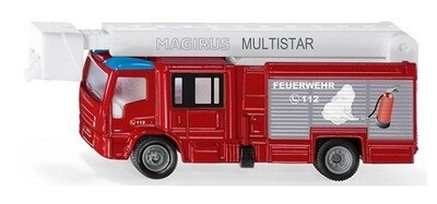 SIKU 1749 Magirus Multistar TLF Fire Engine Truck + telescopic mast 1/87 HO railway scale