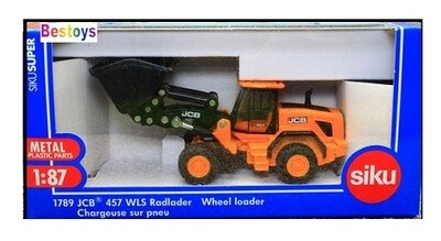 Siku Diecast Model 1789 JCB 457 WLS Wheeled Front Loader 1/87 HO railway scale new in pack