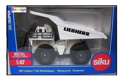 SIKU Diecast Model 1807 Liebherr Mining Truck 1/87 HO railway scale new in pack