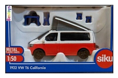 SIKU Diecast Model 1922 VW Volkswagen Kombi T 6 T6 California camper + accessories 1/50 scale new in pack