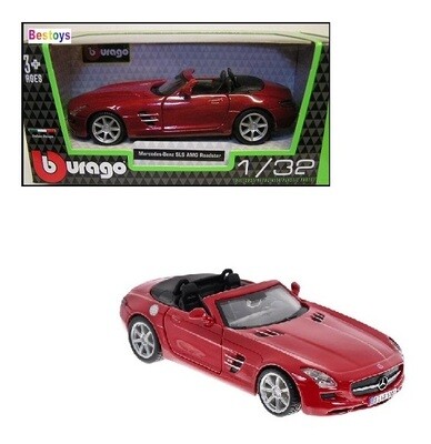 Burago Diecast Model Car Mercedes Benz SLS AMG Roadster 1/32 scale