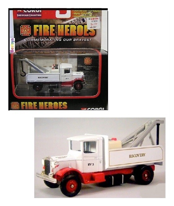 Corgi Diecast Model Fire Heroes CS90016 Mack 5 ton breakdown truck 1934 &quot;Baltimore Fire Dept&quot; new in pack