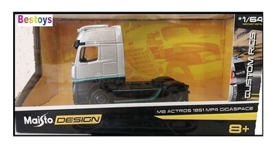 Maisto Diecast Model Truck Design Series Custom Rigs Mercedes Benz Actros 1851 1/64 scale