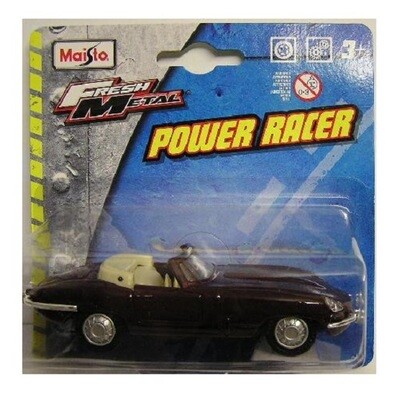 Maisto Diecast Model Car Power Racer Jaguar E-Type E Type Cabrio 1/43 scale new in pack