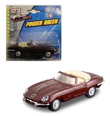 Maisto Diecast Model Car Power Racer Jaguar E-Type E Type Cabrio 1/43 scale new in pack